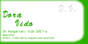 dora vido business card